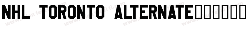 NHL Toronto Alternate字体转换